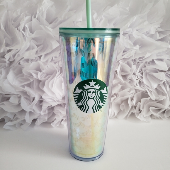 Starbucks Blue Tumbler- Mermaid 🧜♀️ Iridescent Scales